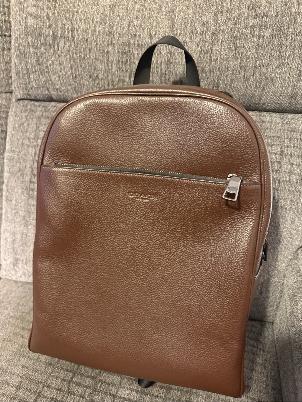 Coach Gotham Backpack - Brown Pebble Leather